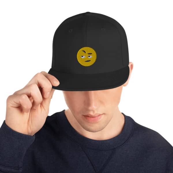 What the Hell Emoji Hat Christian Podcast Logo on Side
