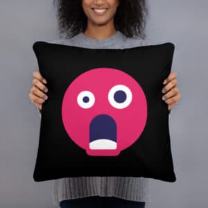 Blasphemous Emoji 18x18 Pillow