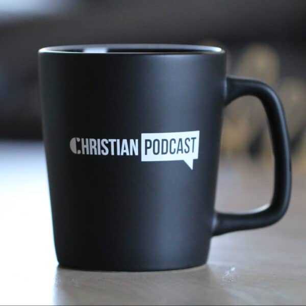 Christian Podcast Coffee Mug Matte Black